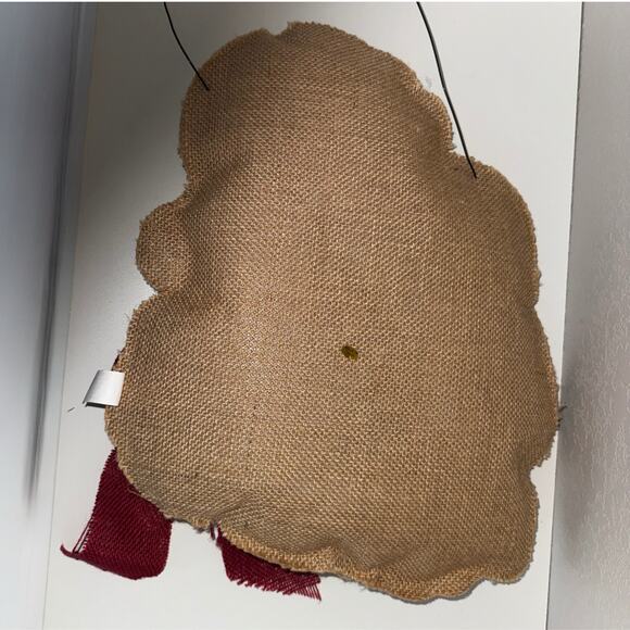 Snoopy & Woodstock Burlap Christmas Wall Hanging Door Decor Current USA - Picture 4 of 8